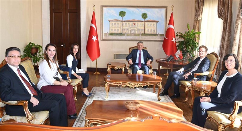 03 AB Türkiye Delegasyonu Başkanı Büyükelçi Meyer Landrut, Vali Yazıcı’yı Ziyaret Etti
