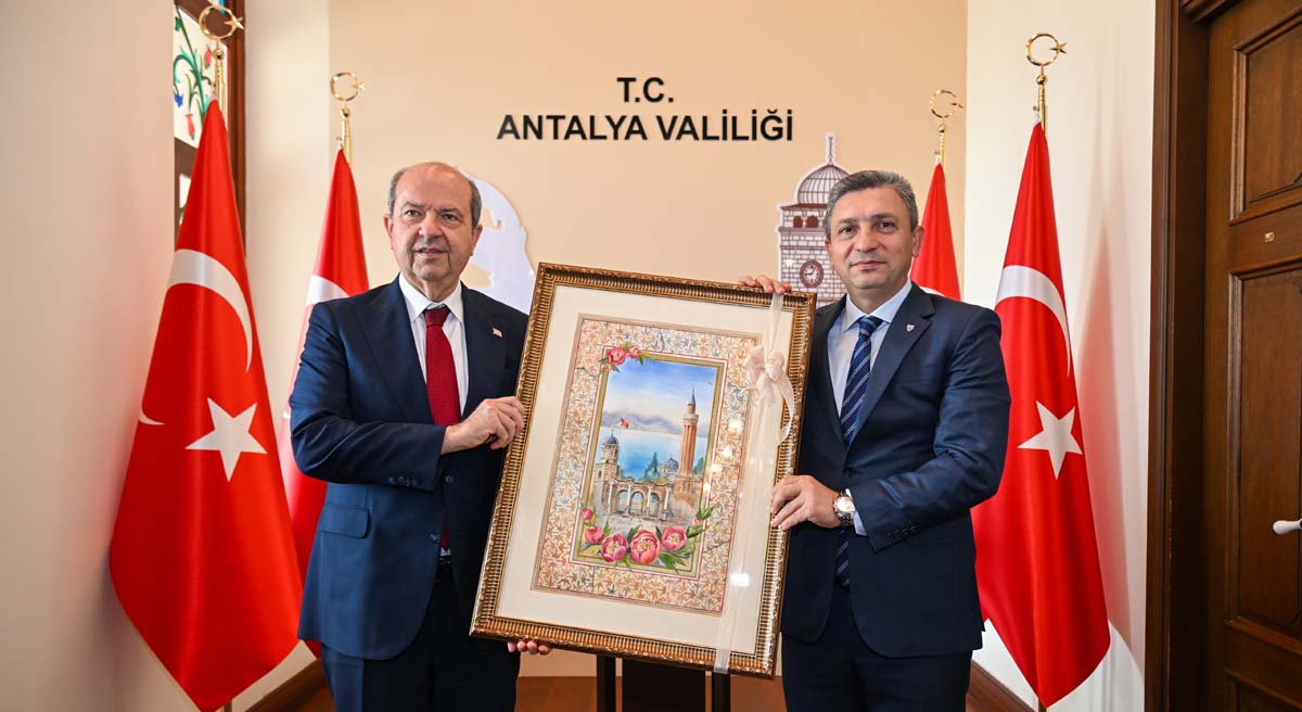 KKTC Cumhurbaşkanı Ersin Tatar Antalya Valiliğini Ziyaret Etti 06